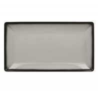 Тарелка прямоугольная 33х18 см., плоская, фарфор,цвет серый, Lea, шт LEEDRG33GY RAK Porcelain (ОАЭ)
